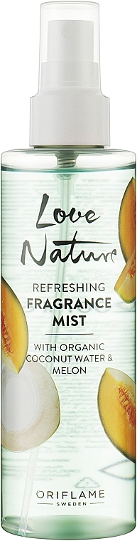 Körperspray mit Kokos- und Melonenduft - Oriflame Love Nature Refreshing Fragrance Mist — Bild N1