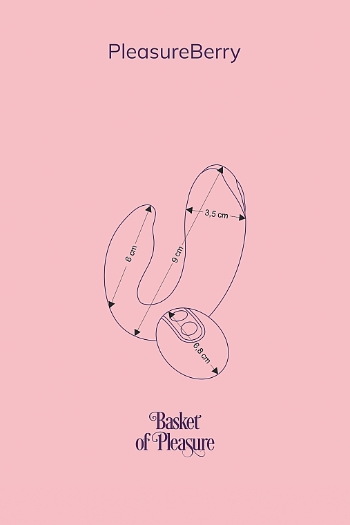 Vibrator für Paare mit Fernbedienung violett - Fairygasm PleasureBerry  — Bild N4