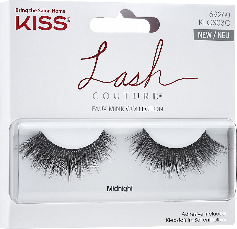 Künstliche Wimpern - Kiss Lash Couture Faux Mink Collection Midnight — Bild N1