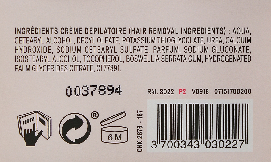 Enthaarungscreme für den Körper mit Bosvelia - Acorelle Hair Removal Cream — Bild N3