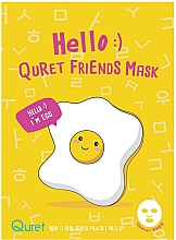 Düfte, Parfümerie und Kosmetik Gesichtsmaske mit Eiweiß - Quret Hello Friends Mask Egg