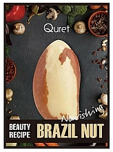 Düfte, Parfümerie und Kosmetik Nährende Gesichtsmaske mit Paranuss-Extrakt - Quret Beauty Recipe Mask Brazil Nut Nourishing