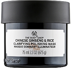 Düfte, Parfümerie und Kosmetik Reinigungsmaske für das Gesicht mit Ginseng und Reis - The Body Shop Chinese Ginseng & Rice Clarifying Polishing Mask