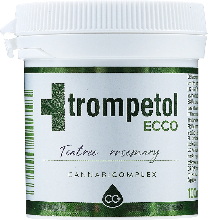 Hanfsalbe mit Teebaum und Rosmarin für den Körper - Trompetol Hemp Salve ECCO Teatree Rosemary — Bild N3