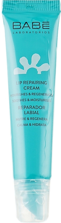 Nährende und regenerierende Lippencreme - Babe Laboratorios Lip Repairing Cream — Bild N1
