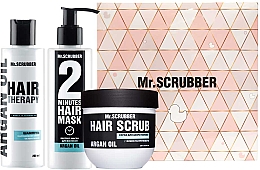 Geschenkset Glanz und Kraft - Mr.Scrubber (shm/200ml + mask/200ml + scrub/250g) — Bild N1