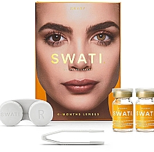 Düfte, Parfümerie und Kosmetik Farbige Kontaktlinsen Honey 6 Monate - Swati 6-Months Hazel Coloured Lenses