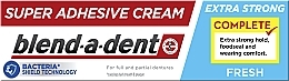 Düfte, Parfümerie und Kosmetik Haftcreme für Zahnprothese - Blend-A-Dent Super Adhesive Cream Fresh Complete