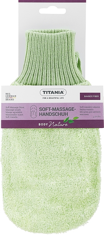 Massagehandschuh hellgrün - Titania — Bild N1