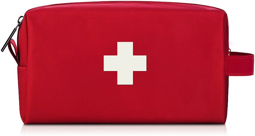 Rote Stofftasche zur Aufbewahrung von Erste-Hilfe-Artikeln 24x14x8 cm First Aid Kit - MAKEUP First Aid Kit Bag M — Bild N1