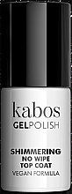 Schimmernder Decklack - Kabos Gel Polish Shimmering No Wipe Top Coat — Bild N1