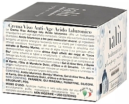 Düfte, Parfümerie und Kosmetik Anti-Aging-Gesichtscreme mit Hyaluronsäure - La Dispensa Ialu 