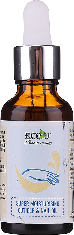 Intensiv feuchtigkeitsspendendes Nagel- und Nagelhautöl - Eco U Cuticle & Nail Oil — Bild N1