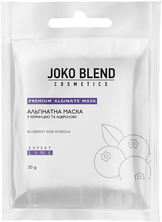 Alginatmaske mit Heidelbeeren und Acerola - Joko Blend Premium Alginate Mask — Bild N1