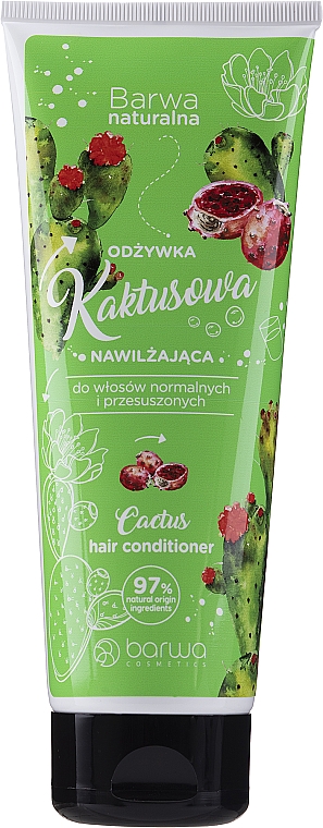 Feuchtigkeitsspendende, regenerierende Haarspülung mit Kaktus-Extrakt - Barwa Natural Conditioner Tube — Bild N1