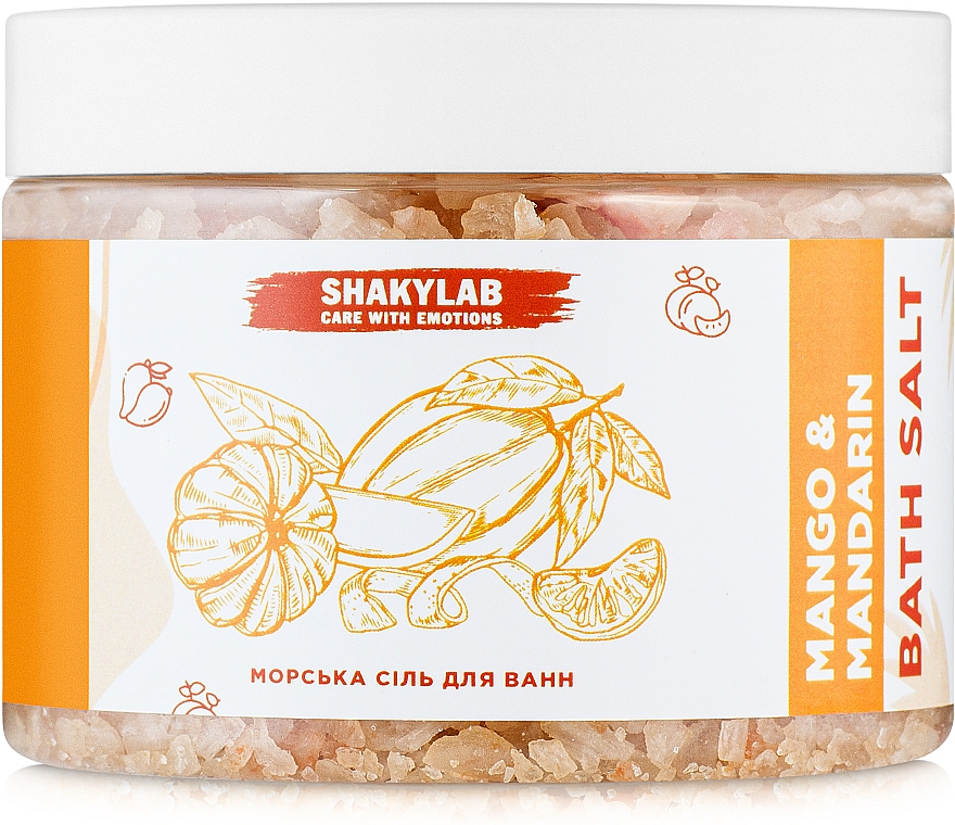 Badesalz Mango & Mandarin - SHAKYLAB Natural Bath Salt — Bild N1