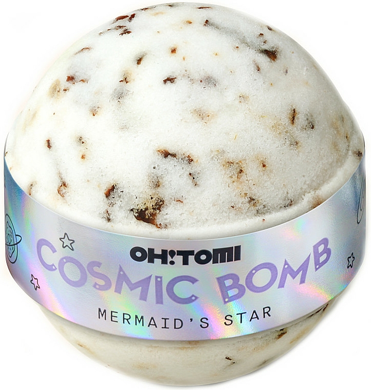 Badebombe Traubenkernöl & Sojaöl mit Damastrosenextrakt - Oh!Tomi Cosmic Bomb Mermaid's Star — Bild N1