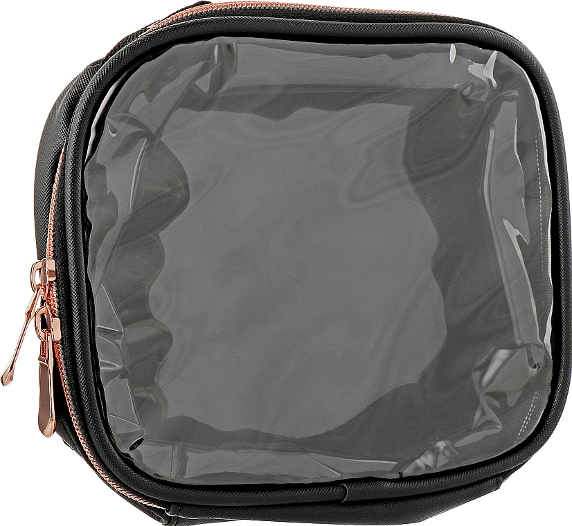 Reise-Kosmetiktasche - Inglot Travel Makeup Bag Small Black & Rose Gold — Bild N1
