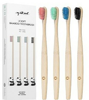 Bambuszahnbürsten weich 4 St. - My White Secret 4 Soft Bamboo Toothbrush — Bild N2