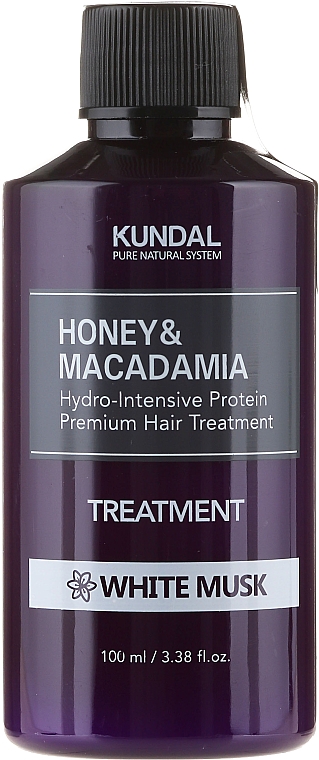 Feuchtigkeitsspendende Haarspülung mit weißem Moschus - Kundal Honey & Macadamia Treatment White Musk