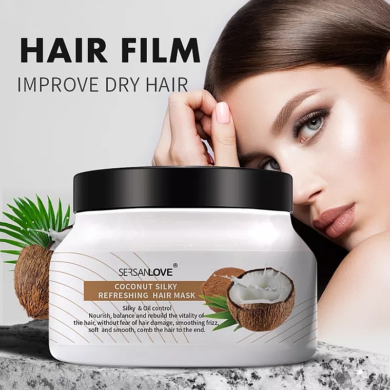 Erfrischende Haarmaske - Sersanlove Hair Film Coconut Silky Refreshing Hair Mask — Bild N2