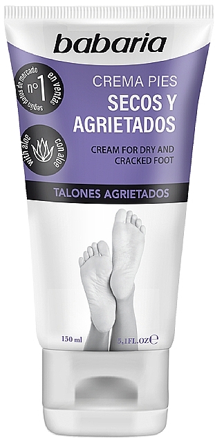Creme mit Aloe Vera für trockene und rissige Füße - Babaria Aloe Vera Cracked Heel and Very Dry Foot Cream — Bild N2