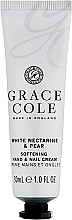 Beruhigende Hand- und Nagelcreme mit Duft von weißer Nektarine und Birne - Grace Cole White Nectarine & Pear Hand & Nail Cream — Bild N1