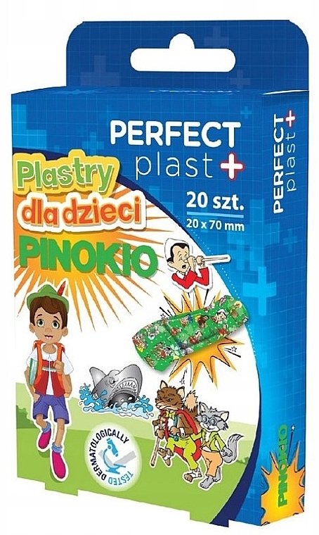 Pflaster für Kinder 20x70 mm - Perfect Plast Kids Pinokio — Bild N1