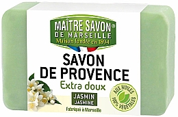 Düfte, Parfümerie und Kosmetik Feste Seife mit Jasmin - Maitre Savon De Marseille Savon De Provence Jasmin Soap Bar