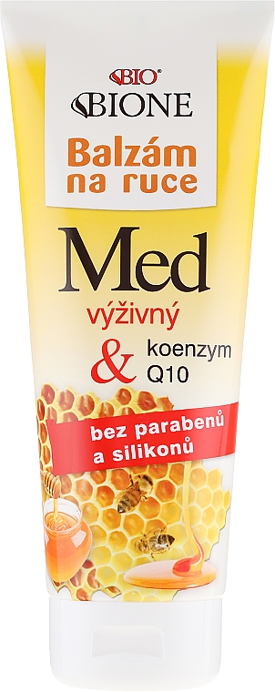 Pflegende Handcreme mit Honig und Coenzym Q10 - Bione Cosmetics Honey + Q10 Cream — Bild N1