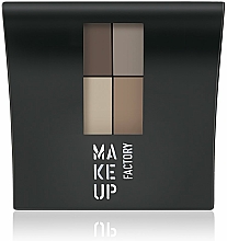 Düfte, Parfümerie und Kosmetik Matte Lidschatten - Make Up Factory Mat Eye Colors