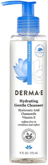 Feuchtigkeitsspendender Gesichtsreiniger mit Hyaluronsäure - Derma E Hydrating Gentle Cleanser — Bild N1