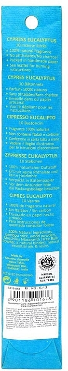 Räucherstäbchen Zypresse und Eukalyptus - Maroma Encens d'Auroville Stick Incense Cypress Eucalyptus — Bild N3