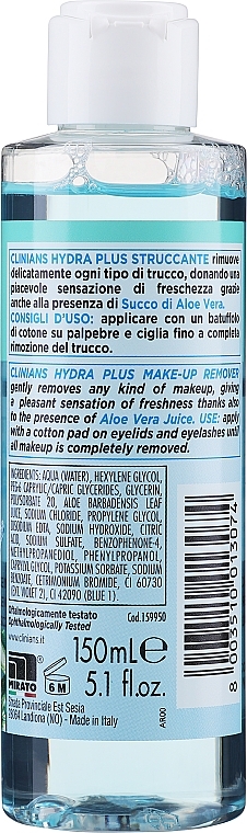 GESCHENK! Make-up-Entferner mit Aloe-Vera-Extrakt - Clinians Hydra Plus Delicate Eye Make-up Remover Gel Aloe Vera — Bild N2