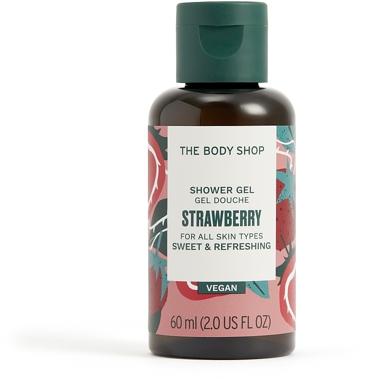 Duschgel - The Body Shop Strawberry Vegan Shower Gel (Mini)  — Bild N1