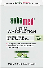 Waschlotion für die Intimhygiene mit Panthenol und Hamamelis - Sebamed Sensitive Skin Intimate Washing Lotion pH 6.8 — Bild N2