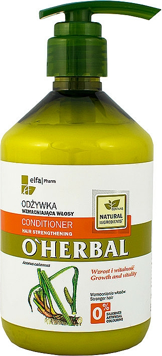 Stärkender Conditioner mit Kalmuswurzelextrakt - O'Herbal — Bild N3