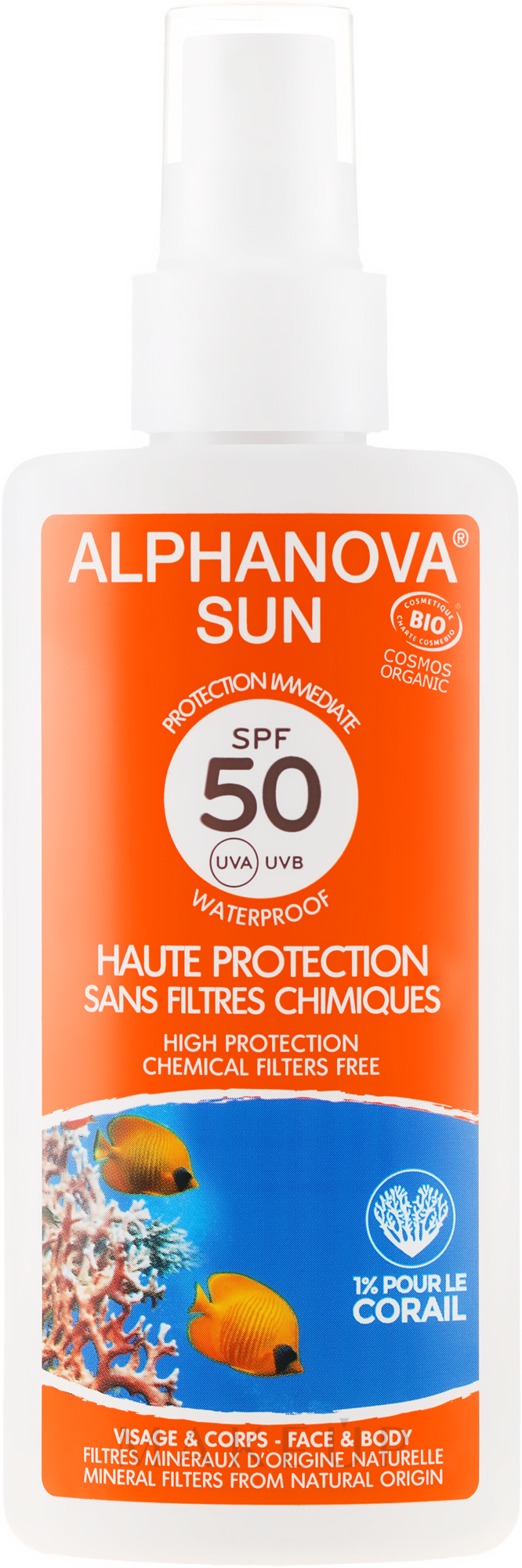 Sonnenspray - Alphanova Sun Protection Spray SPF 50 — Bild 125 g