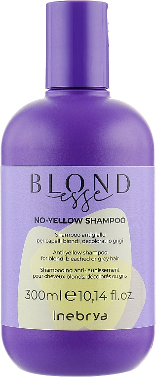 Shampoo für blondes, blondiertes und graues Haar gegen Gelbstich - Inebrya Blondesse No-Yellow Shampoo — Bild N2