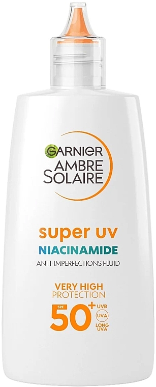 Sonnenschutzlotion - Garnier Ambre Solaire Super UV Niacinamide Fluid SPF50  — Bild N1