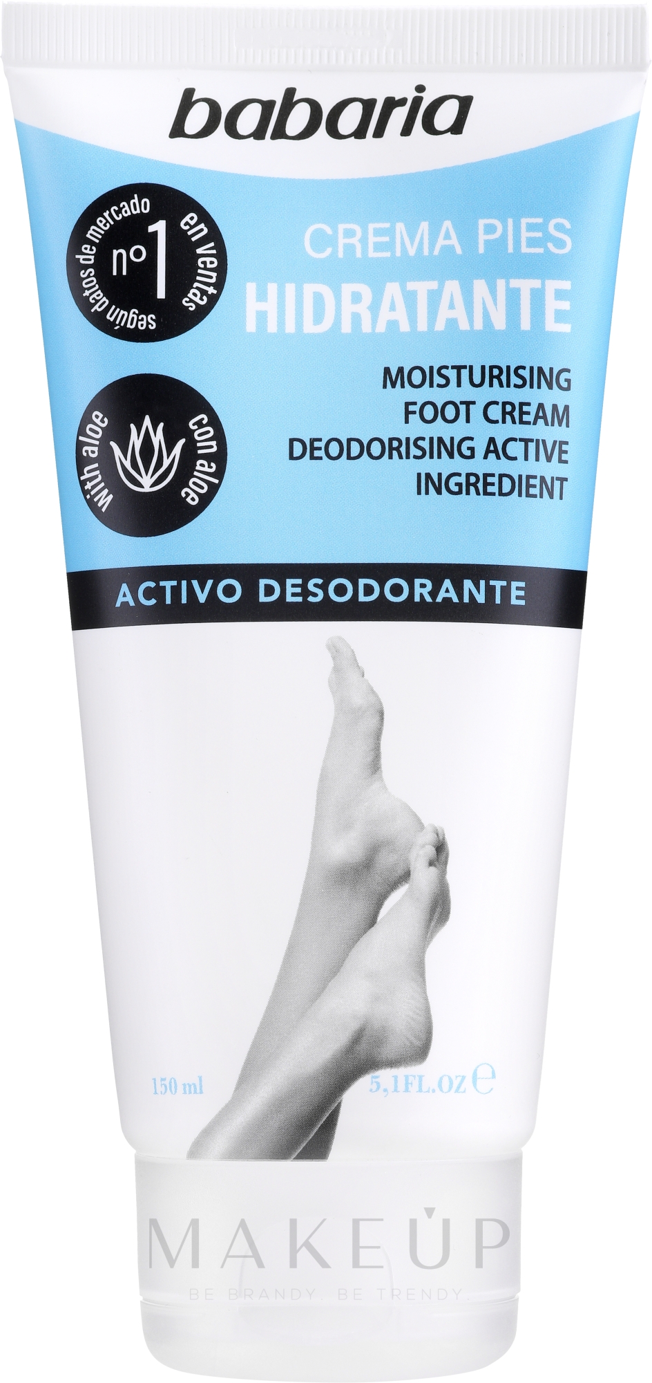 Feuchtigkeitsspendende Fußcreme mit Aloe Vera - Babaria Crema Pies Hidratante — Bild 150 ml