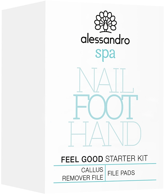 Fußpflegeset - Alessandro Spa Foot Feel Good Starter Kit (Ersatzfeilenblätter grob 3 St. + Ersatzfeilenblätter fein 3 St. + Hornhautfeile 1 St.) — Bild N2