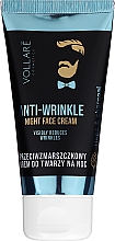 Düfte, Parfümerie und Kosmetik Nachtcreme für Männer - Vollare Anti-Wrinkle Night Face Cream Men