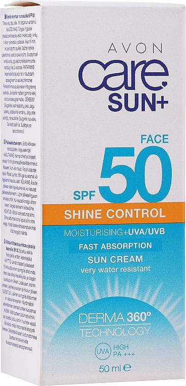 Feuchtigkeitsspendende Sonnenschutzcreme für das Gesicht SPF 50 - Avon Care Sun+ Face Sun Cream — Bild N2
