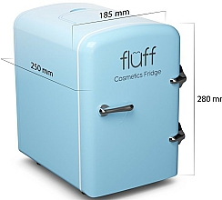 Kosmetischer Mini-Kühlschrank hellblau - Fluff Cosmetic Fridge — Bild N3