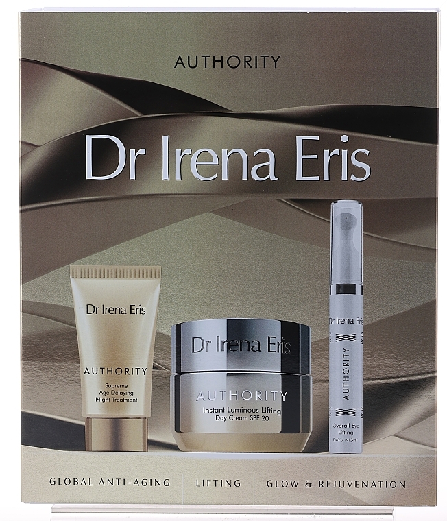 Set - Dr Irena Eris Authority (Tagescreme 50ml + Nachtcreme 30ml + Augenserum 15ml)  — Bild N1