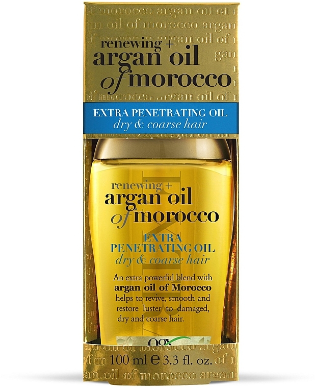 Arganöl aus Marokko zur tiefen Haarwiederherstellung - OGX Moroccan Argan Oil Extra Penetrating Oil — Bild N2