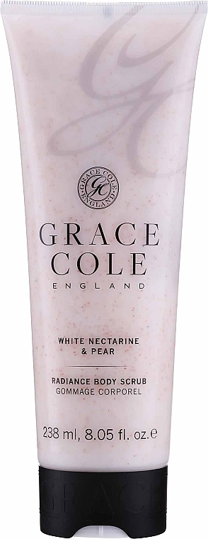 Körperpeeling mit weißem Pfirsich und Birne - Grace Cole Boutique White Nectarine & Pear Radiance Body Scrub