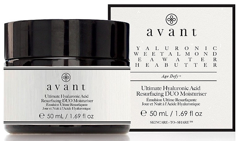 Erneuernde Anti-Aging-Gesichtscreme - Avant Ultimate Hyaluronic Acid Resurfacing DUO Moisturiser — Bild N2