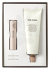 Düfte, Parfümerie und Kosmetik Körperpflegeset - Hue Calm Vegan Hand & Lip Care Set (Handcreme 50ml + Lippenbalsam 3.8g)